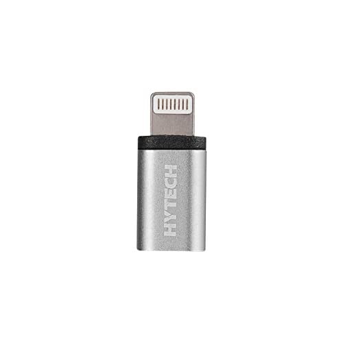 Hytech HY-XO25 Gümüş Metal Gövde MicroUSB 5pin F to Lightning M Çevirici