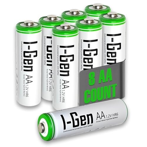 I-Gen B108 8 Adet AA 2700 mAh Şarj Edilebilir Kalem Pil 1.2V Ni-MH Şarjlı Pil