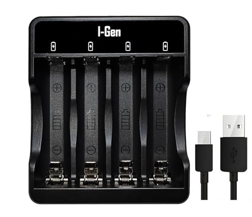 I-Gen G429 4lü Pil Şarj Aleti + 4 Adet AA Pro 2950 mAh Şarjlı Kalem Pilli Set