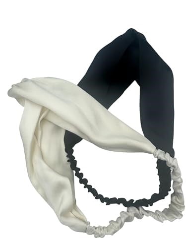 ICON SILK%100 Saf İpek Saç Bandı (Siyah)