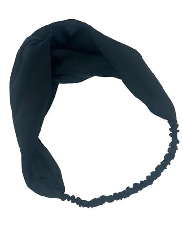 ICON SILK%100 Saf İpek Saç Bandı (Siyah)