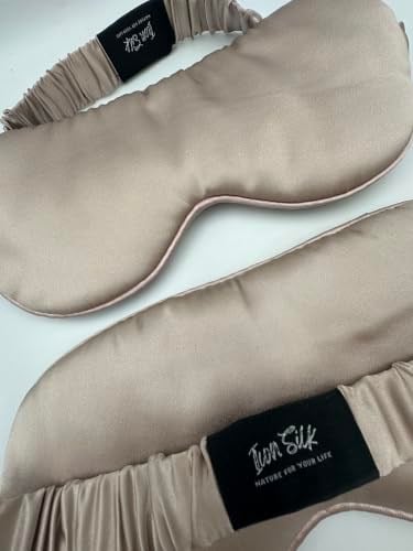 ICON SILK%100 Saf İpek Uyku Maskesi Göz Bandı (Aytaşı)