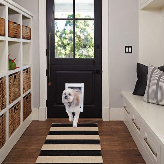 Ideal Pet Products Deluxe Alüminyum Evcil Hayvan Kapısı, Teleskopik Çerçeve, Orta, 7