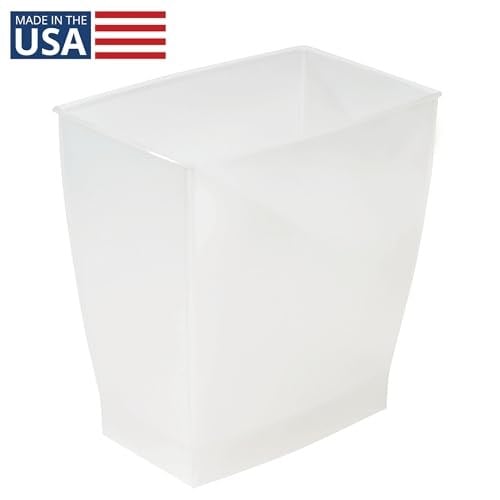 iDesign 64720EU Spa Rechteckiger Mülleimer, 11 Liter, mattiert