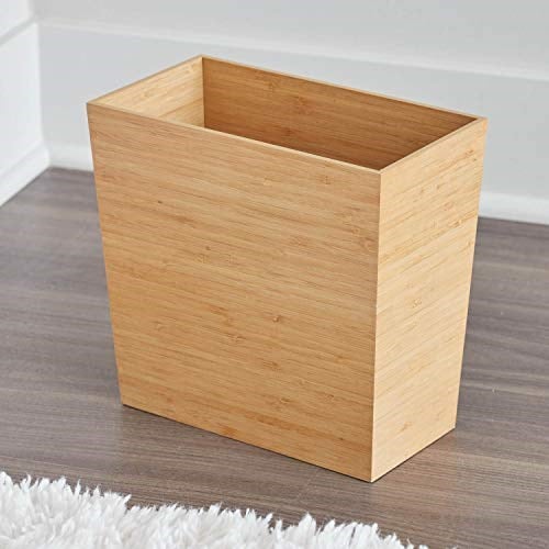 Idesign Formbu Dikdörtgen Çöp Kovası Bambu