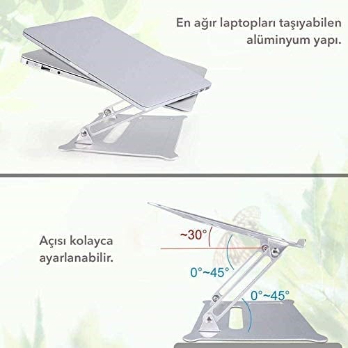 iDock N30 Alüminyum Ergonomik Tam Ayarlı Laptop Bilgisayar Standı