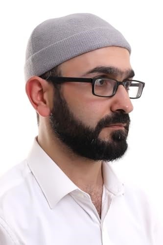İhvan Online Açık Gri Katlamalı Sade Desen Kışlık Orlon Takke Şapka