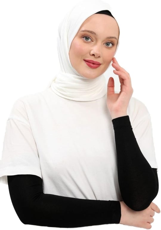 İhvan Online Düz Dikişsiz Pratik Likralı Tesettür Penye Namaz Kolluğu