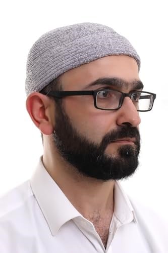 İhvan Online Gri Katlamalı Sade Desen Kışlık Kadife Takke Şapka