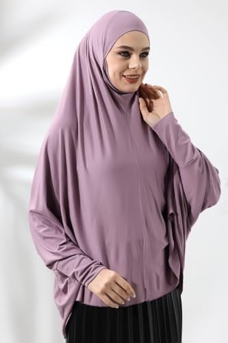 İhvan Online Gül Kurusu Hazır Pratik Sultanbaş Tesettür Kollu Penye Sufle Eşarp Hijab