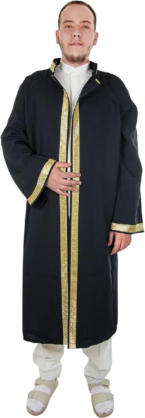 İhvan Online İmam Cübbesi - Namaz Cübbesi - Erkek Namaz Elbisesi 2 Siyah 2 2