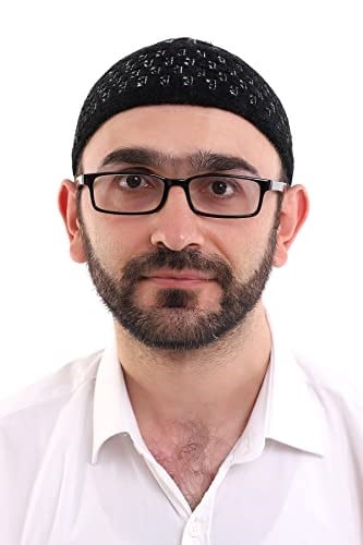 İhvan Online Kışlık Kadife Takke Hasır Desen - Siyah-Beyaz