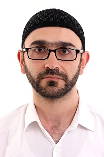 İhvan Online Kışlık Kadife Takke Hasır Desen - Siyah-Gri