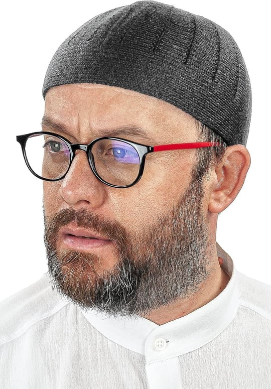 İhvan Online Orlon Örme Kışlık Yün Bere Takke Sade Füme