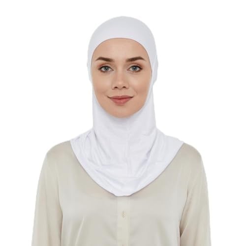 İhvan Online Pratik Boyunluklu Tesettür Hijab Bone Beyaz