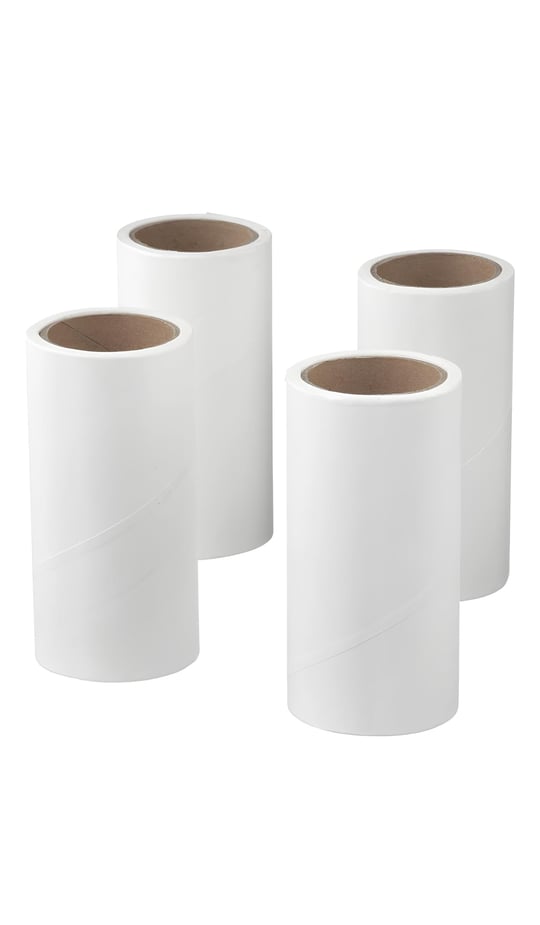 Ikea BASTIS Lint Roller Yedek 4lü Set, Beyaz (301.411.26)