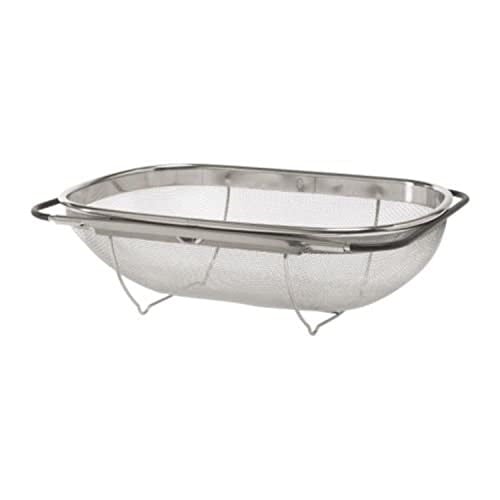 IKEA Idealisk – Colander, Stainless Steel, Black – 34 x 23 cm