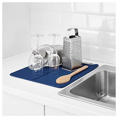 Ikea Nysköljd Koyu Mavi Bulaşık Kurutma Örtüsü 36 * 44