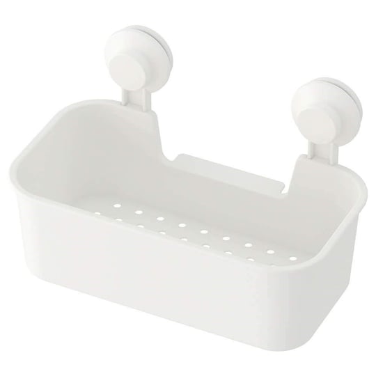 IKEA TISKEN Vantuzlu Sepet Beyaz