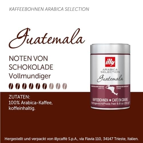 illy Guatemala Çekirdek Kahve (250g)