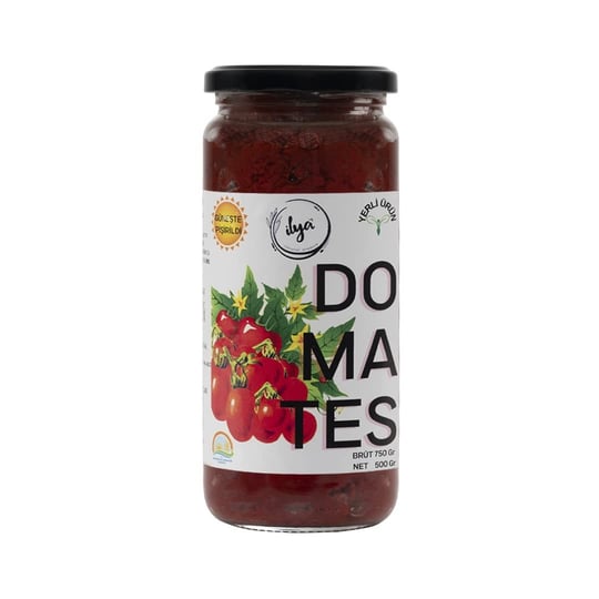 İlya Organik Salça 600 gr (Domates-Biber) Cam Kavanoz Ege’nin Kızgın Güneşinde Pişirilen Ve Mevsiminde Toplanan Sebzelerden Hazırlanan Doğal Lezzet Yemeklik Kahvaltılık Bir Arada