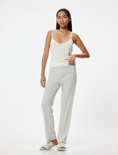 İnce Askılı Crop Pijama Üstü Rahat Kalıp