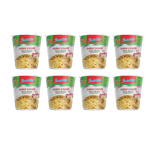 Indomie Noodle Sebzeli 60 gr Bardak x 8 Adet