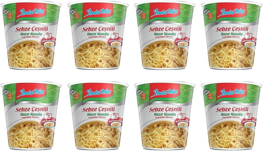 Indomie Noodle Sebzeli 60 gr Bardak x 8 Adet