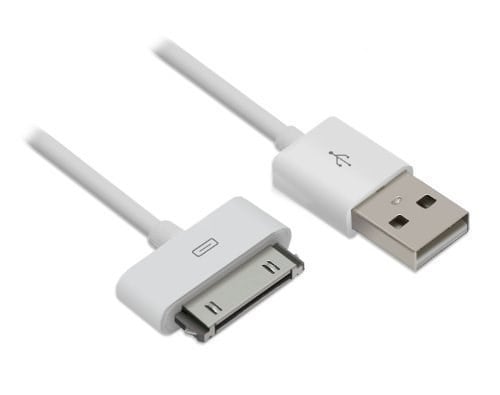inovaxis iPhone 4/S Hızlı Data ve Şarj&Şarj Kablosu, Beyaz