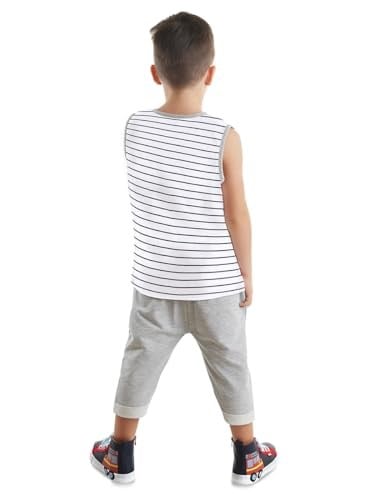 İnşaat Aracı Erkek Çocuk T-shirt Kapri Şort Takım