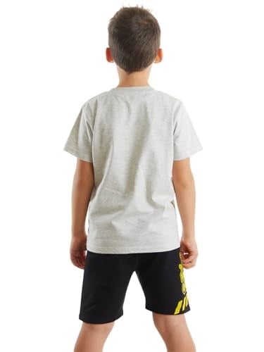 İnşaat Araçları Erkek Çocuk T-shirt Şort Takım