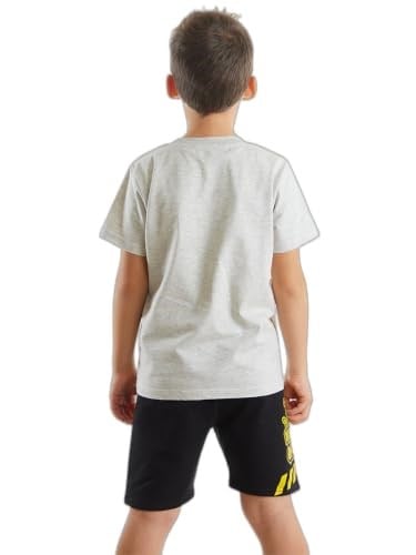 İnşaat Araçları Erkek Çocuk T-shirt Şort Takım