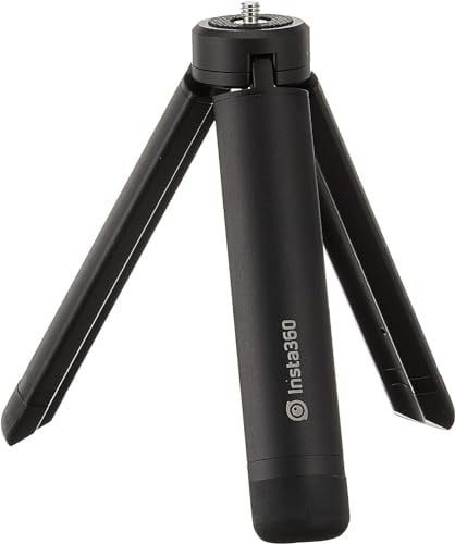 insta360 CINTRPH/B Çok Amaçlı Tripod, GO 2, ONE X2, ONE R, ONE X, ONE X, 1/4 inç Montaj Vidası, Çıkarılabilir Ayaklı, Dış Mekan için, Siyah