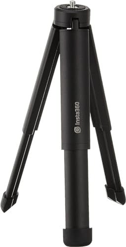 insta360 CINTRPH/B Çok Amaçlı Tripod, GO 2, ONE X2, ONE R, ONE X, ONE X, 1/4 inç Montaj Vidası, Çıkarılabilir Ayaklı, Dış Mekan için, Siyah