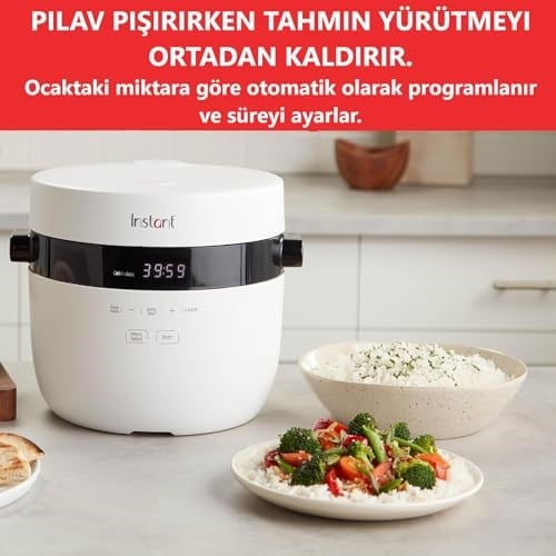 Instant Pot Hızlı Pilav Pişirici ve Buharlı Pişirici - Otomatik, Buharlı Pişirici, Sote ve Kızartma Makinesi, 20 Porsiyon Kapasiteli, 2.8L - Seçenekler: 2.8 L, 5 L