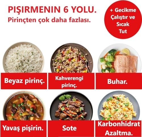 Instant Pot Hızlı Pilav Pişirici ve Buharlı Pişirici - Otomatik, Buharlı Pişirici, Sote ve Kızartma Makinesi, 20 Porsiyon Kapasiteli, 2.8L - Seçenekler: 2.8 L, 5 L
