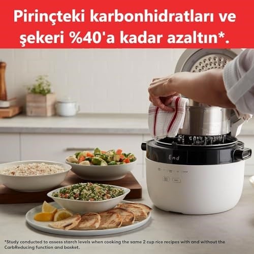 Instant Pot Hızlı Pilav Pişirici ve Buharlı Pişirici - Otomatik, Buharlı Pişirici, Sote ve Kızartma Makinesi, 20 Porsiyon Kapasiteli, 2.8L - Seçenekler: 2.8 L, 5 L