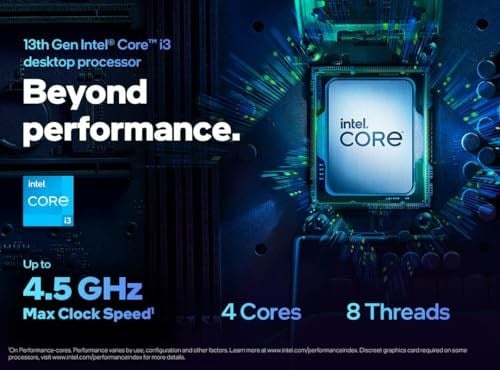 Intel Core i3 13100F 3.40GHz 4 Çekirdek 12MB Önbellek LGA1700 Soket 10nm Kutulu Box İşlemci