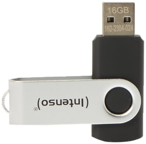 Intenso USB Stick Basic Line 16GB Siyah, Gümüş 4034303015368 - Seçenekler: 1 x 16 GB, 1 x 64 GB