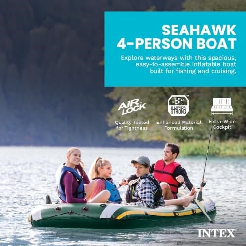 Intex 4LÜ BOT SETİ (351x145x48cm) (Kurek&Pompa) - Seçenekler: 295 x 137 x 43 cm, Standart, Kürek ve şişirici