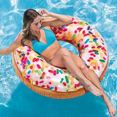 INTEX Serpme Donut Şişme Simit 114 Cm 56263