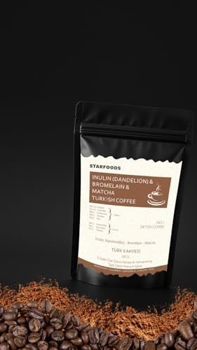 İnülin Ve Bromelain Coffee Türk Kahvesi 100 Gr. Karahindiba & Bromelain & Matcha Kahvesi