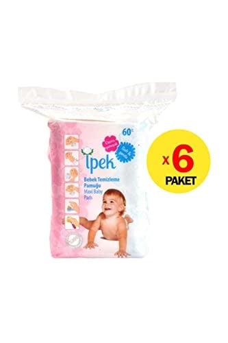 İpek-Bebek Temizleme Pamuğu 6lı
