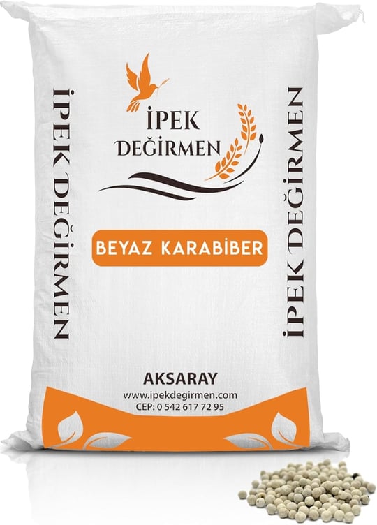 İpek Değirmen Beyaz Tane Biber 250 Gr - Beşamel Sosluk Ve Keskin