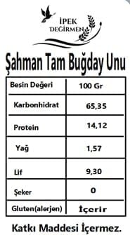 İpek Değirmen Tam Kepekli Tam Buğday Unu (3)