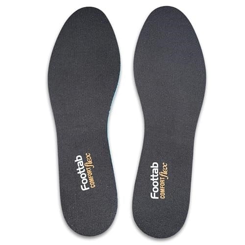 ipekbazaar ComfortFlex Ayakkabı Tabanlığı, Soft Rahat Spor Tabanlık, Kadın, Erkek, Ayakkabı Tabanı (Siyah, 43-44)