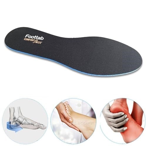 ipekbazaar ComfortFlex Ayakkabı Tabanlığı, Soft Rahat Spor Tabanlık, Kadın, Erkek, Ayakkabı Tabanı (Siyah, 43-44)