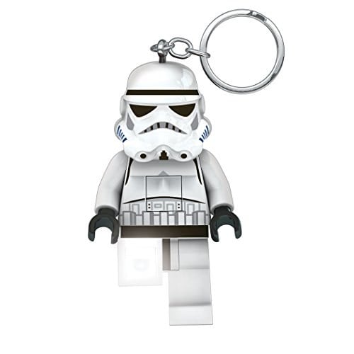 IQ Lego Star Wars Schlüsselanhänger mit LED-Taschenlampe Spielzeuggeschenke für Kinder - 76 mm große Figur - 2 CR2025 Batterien enthalten