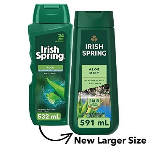 Irish Spring Aloe Mist Nemlendirici Yüz ve Vücut Yıkama 591ML