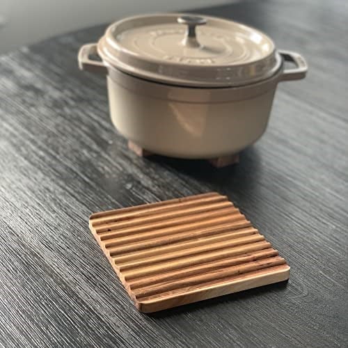 Ironwood Gourmet Sedona Trivet, 2li Set Akasya Ahşap Sıcak Bulaşıklık
